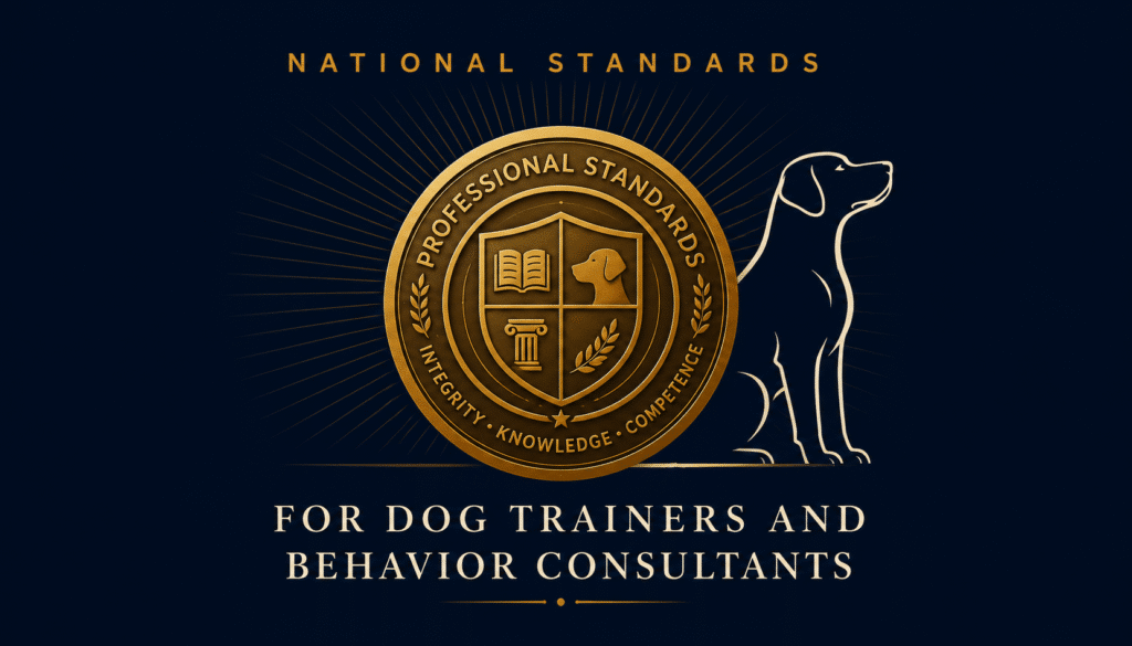 National Professional Standards for Dog Trainers and Behavior Consultants in the United States — a policy blueprint by Will Bangura, M.S.