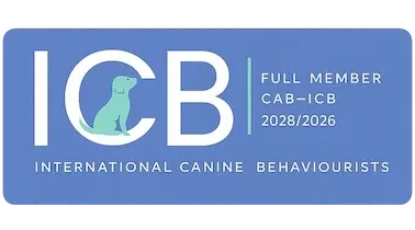 International Canine Behaviourists logo, CAB-ICB accredited certified canine behaviorist