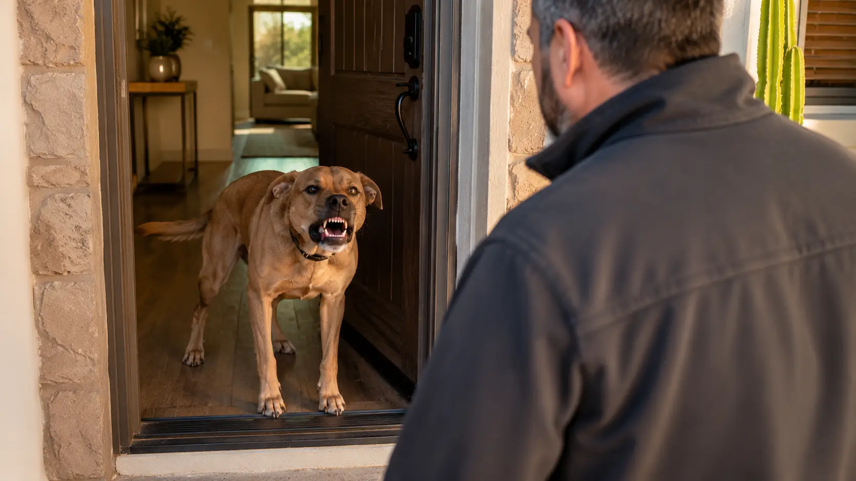 Visitor and doorway reactivity, behavior help in Scottsdale, Arizona